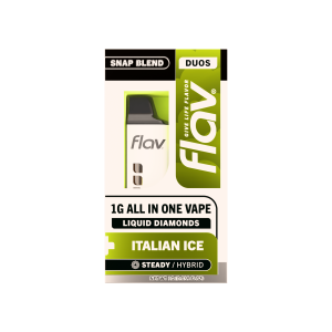 Flav Duos Italian Ice 1G Liquid Diamonds Snap Blend - Hybrid