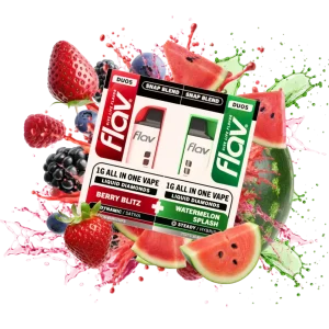 Flav Duos Berry Blitz 2G Liquid Diamonds Disposable - Sativa