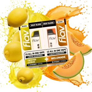 Flav Duos Twisted Citrus 2g Liquid Diamonds Disposable Snap Blend -  Sativa
